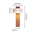 Rowan Marble Wall Sconce, LED G9 Light, Wood-Tone Base