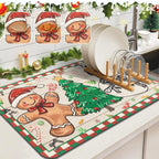 Kerstkeukenmat voor drogen & decoratieve doeleinden - Fioriscas