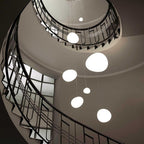 LumaVerde Organic-Shape Pendant Light, Hand-Blown Glass Finish, 4 Sizes
