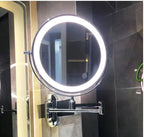 NovaBeam LED-sminkespejl med forstørrelse, vægmonteret til makeup og badeværelse