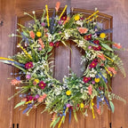 Handmade Floral Door Wreath for Indoor and Outdoor