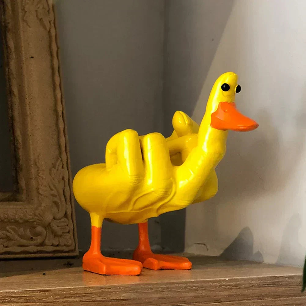 Marvento Resin Duck Figurine for Indoor & Outdoor Display, 6.1 In