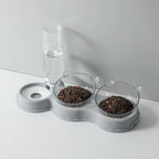 3-in-1-Futterstation mit Trinkspender und erhöhtem Napf - Fioriscas
