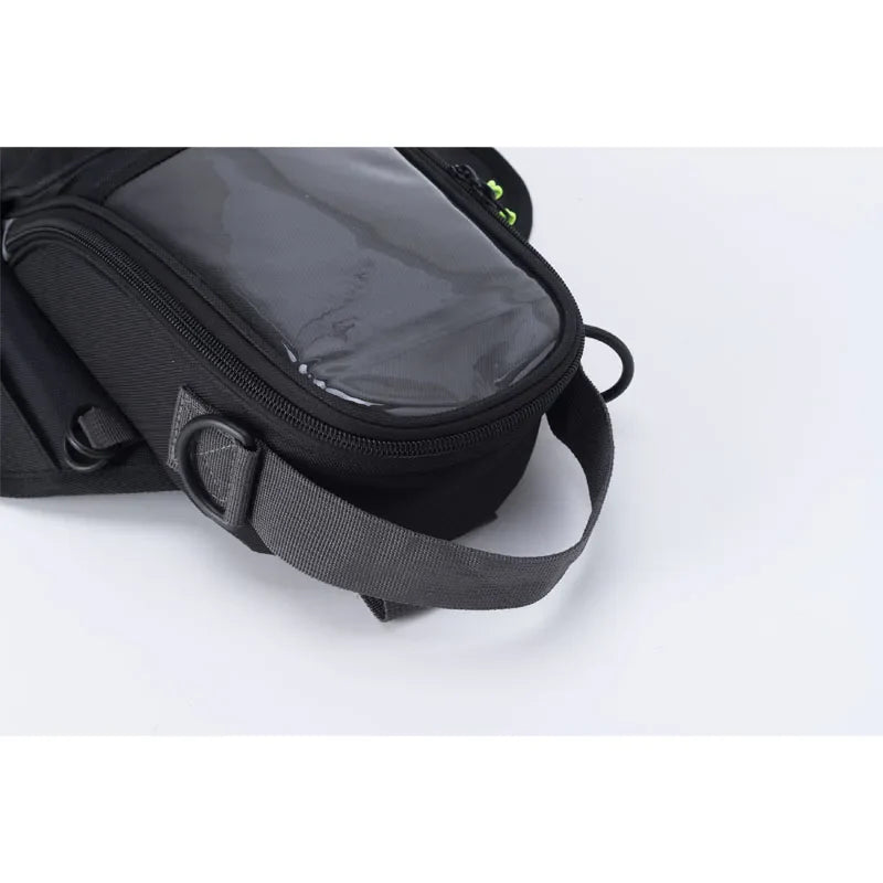 Saco para depósito de motociclo com janela tátil para navegação e armazenamento | Fioriscas