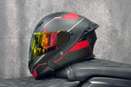 Motorcycle Helmet, Modular Flip-Up Design With Twin-Lens Shield, DOT Certified
