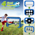 PlayMax Foldable Football Goal – Kids 4-in-1 Portable Soccer Net for Training & Outdoor Play