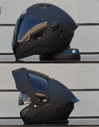 Modular Full-Face Motorcycle Helmet, Two-Lens Visor With Mesh Chin Guard, DOT Certified