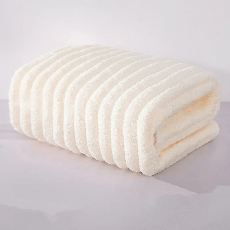 Quick Absorption Coral Plush Towel