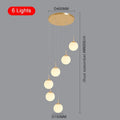 Lustre Liora Orb, suspension LED cascade pour escaliers et halls d’entrée