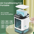 Hordozható hűsítő ventilátor frissítő permetezőfunkcióval | Fioriscas