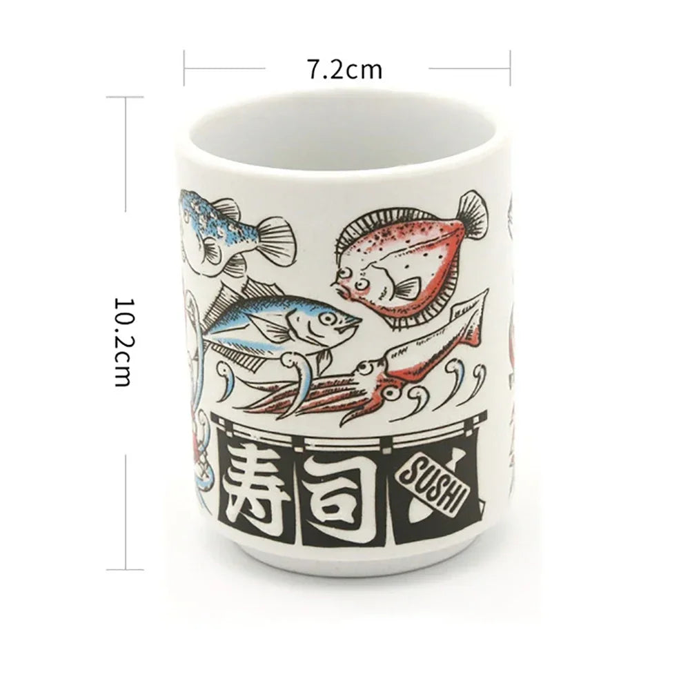 Kiyomi Hand-Painted Japanese Teacups, Collector's Edition