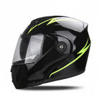 Modułowy kask motocyklowy z podwójną szybą, certyfikowany DOT | Fioriscas