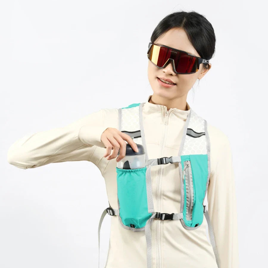 Bolsa peitoral refletora para armazenamento durante corrida e ciclismo | Fioriscas