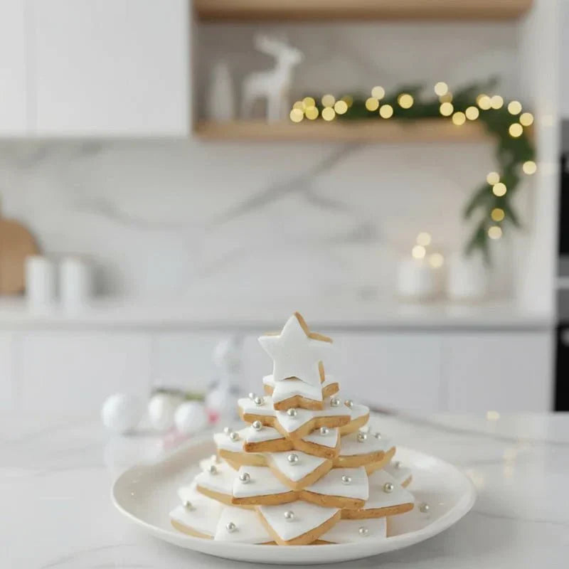 Kerstkoekjesvormpjes, set van 6, voor koekjes en gebak - Fioriscas