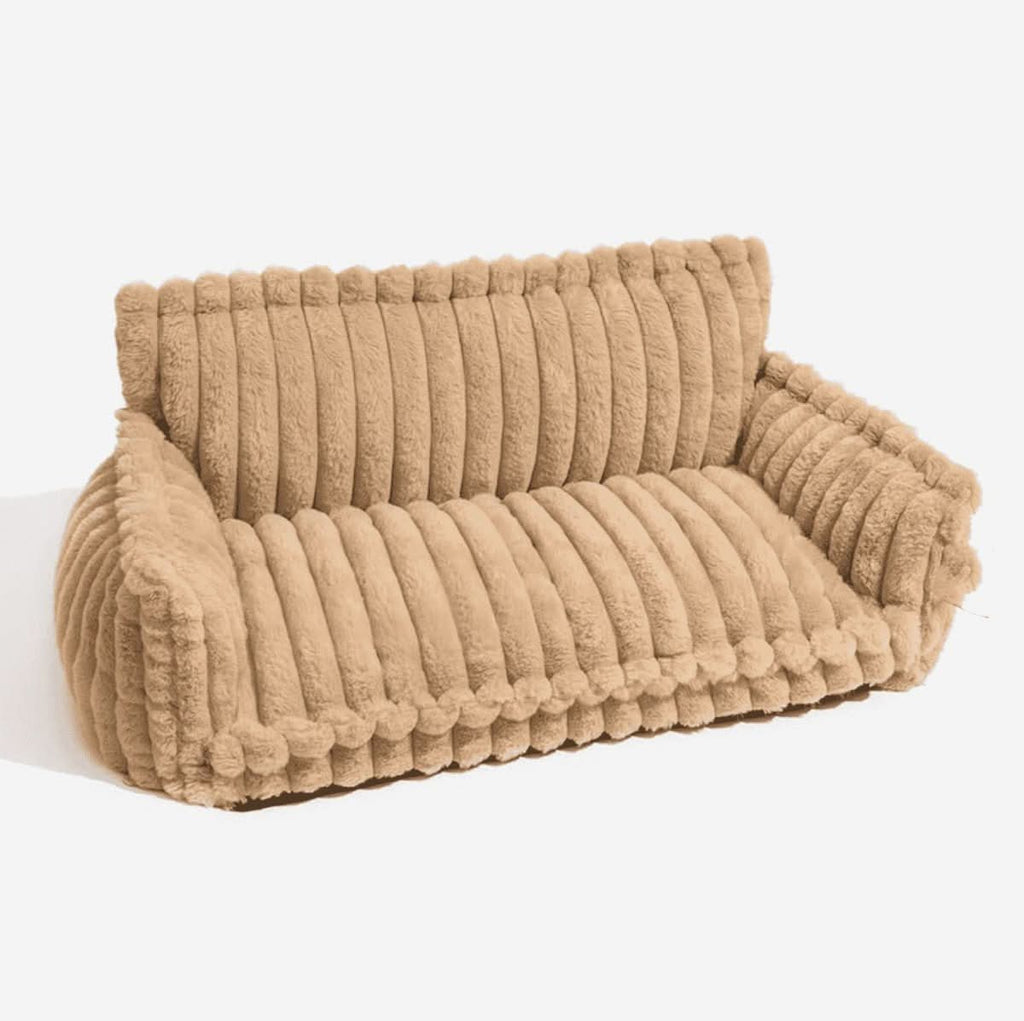 Orthopaedic dog cushion with neck support & fluffy comfort - Fioriscas