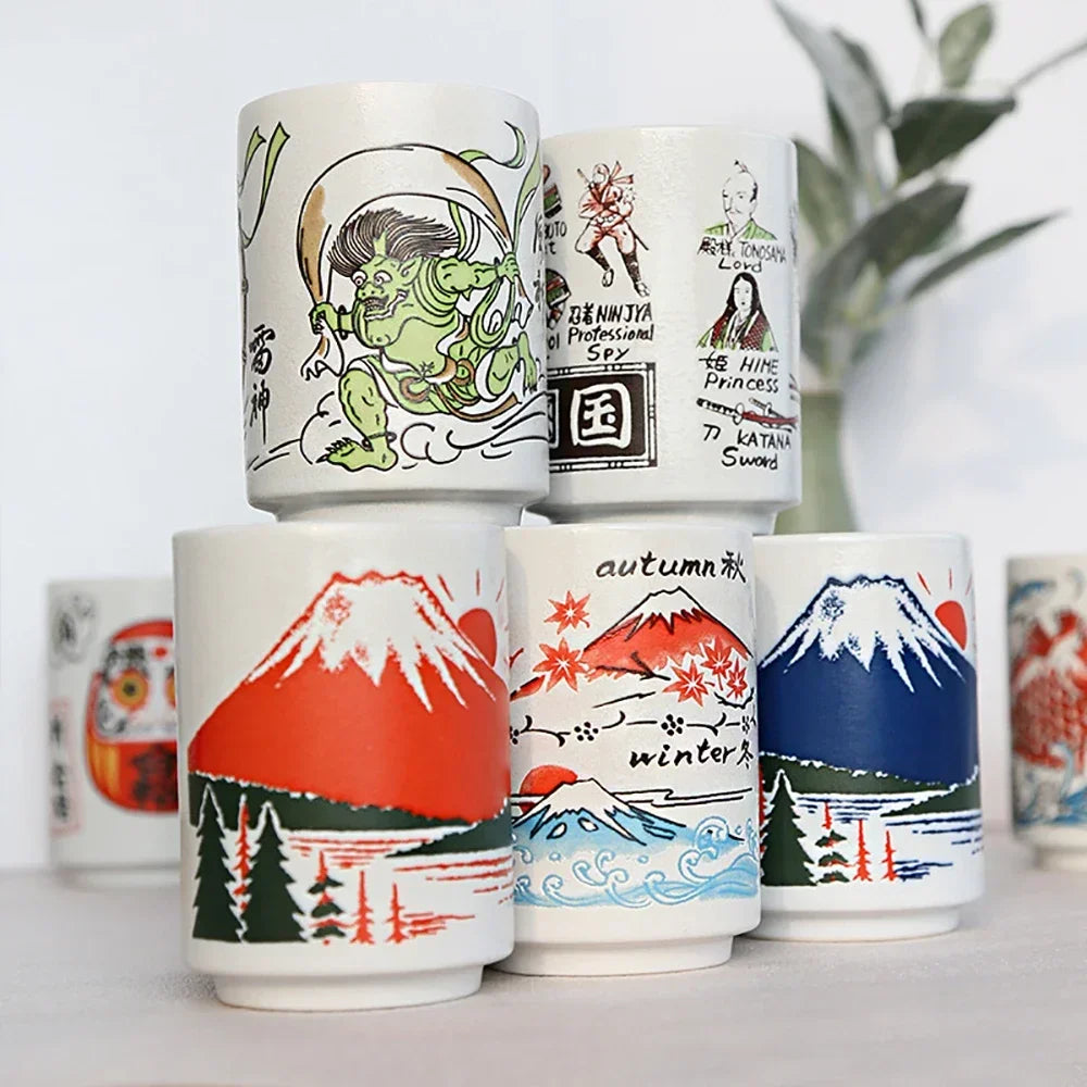 Kiyomi Hand-Painted Japanese Teacups, Collector's Edition