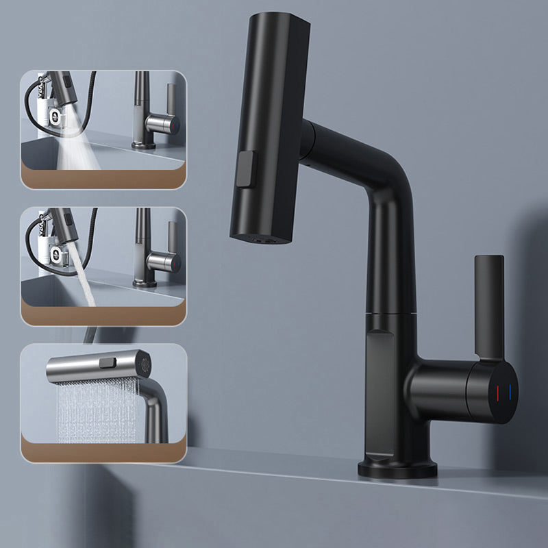 Pull-Out Kitchen Faucet, Aqualine FluxPull 60cm Hose & 360° Swivel