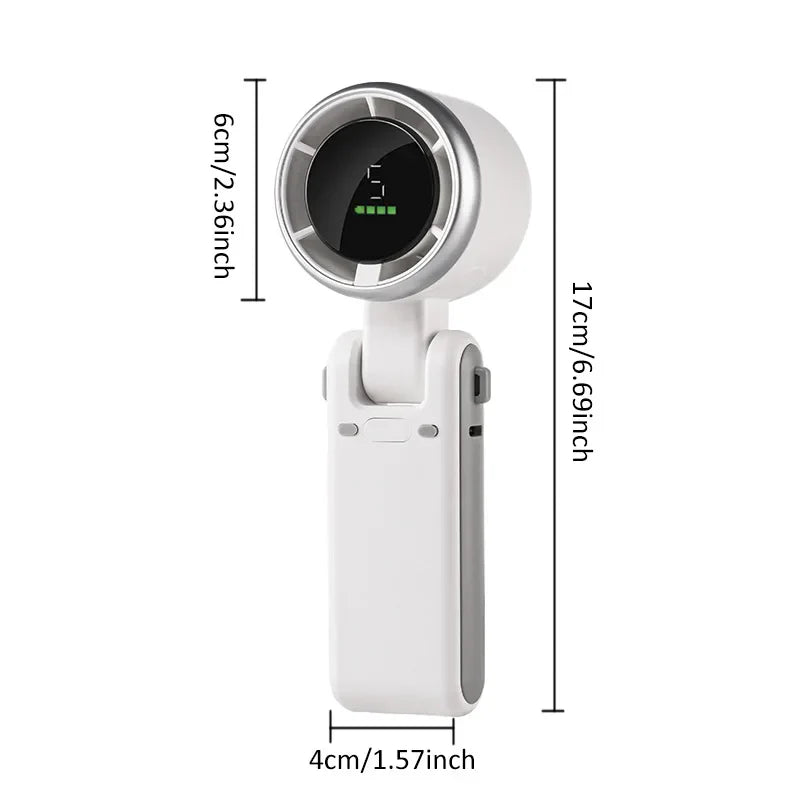 AeroVanta WindPulse wiederaufladbarer tragbarer Kühlventilator