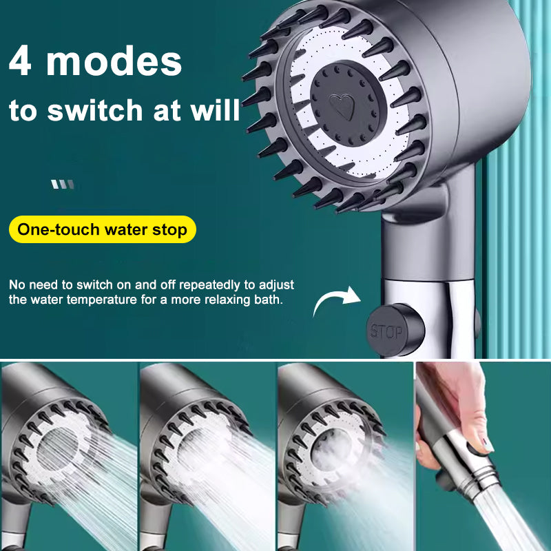 High-Pressure Shower Head by FluxFlow Pro with 9-Layer Filtration