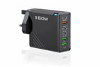 160W USB-C Wall Charger, Six-Port Fast Charging Power Hub