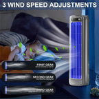 Chladicí bezlopatkový ventilátor s USB, tichý, se třemi nastaveními, do ložnice