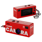 Câmara retro de porta-chaves 1080P com sensor CCD, flash integrado e suporte para MicroSD de 128GB | Fioriscas