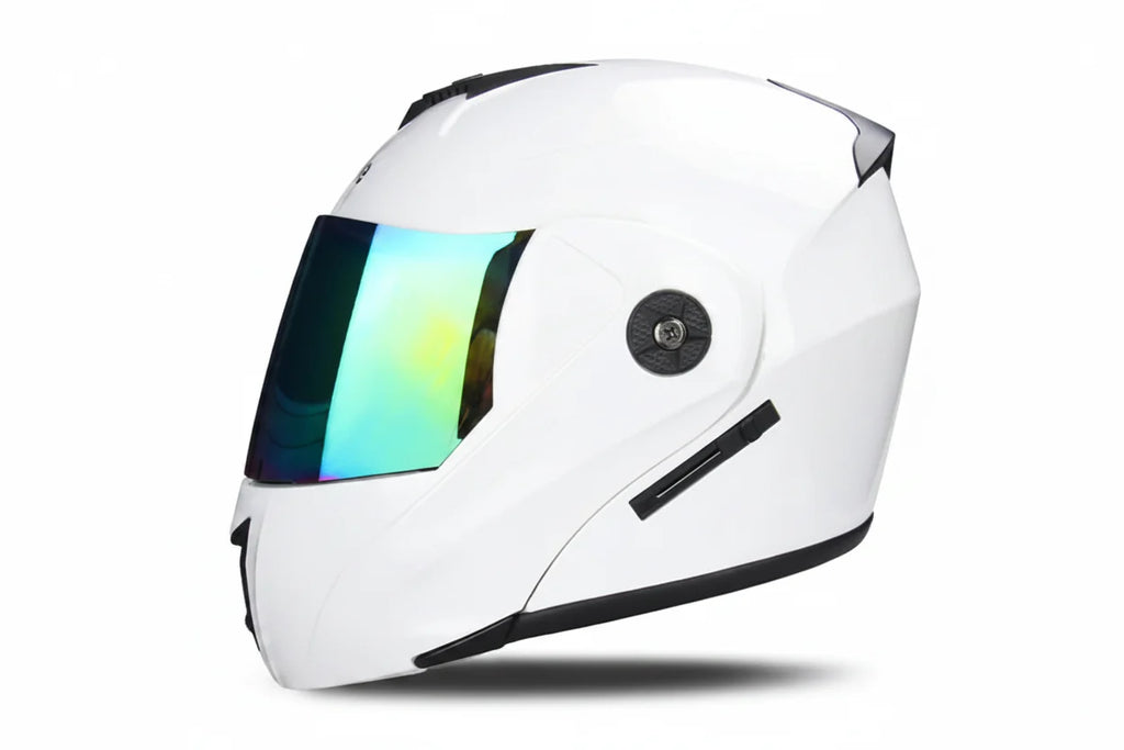 Modułowy kask motocyklowy z podwójną szybą, certyfikowany DOT | Fioriscas