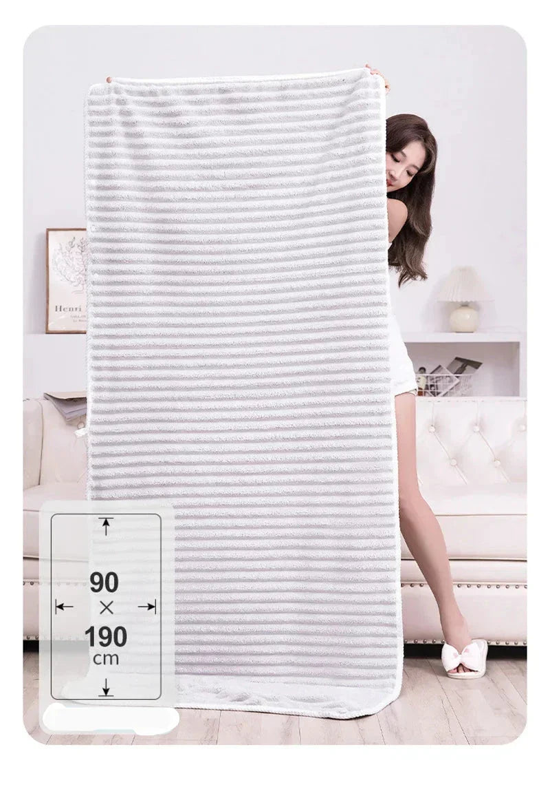 Quick Absorption Coral Plush Towel