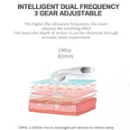 1 MHz ultralydsterapiapparat med tre effektniveauer og automatisk timer til lindring af muskel- og ledsmerter