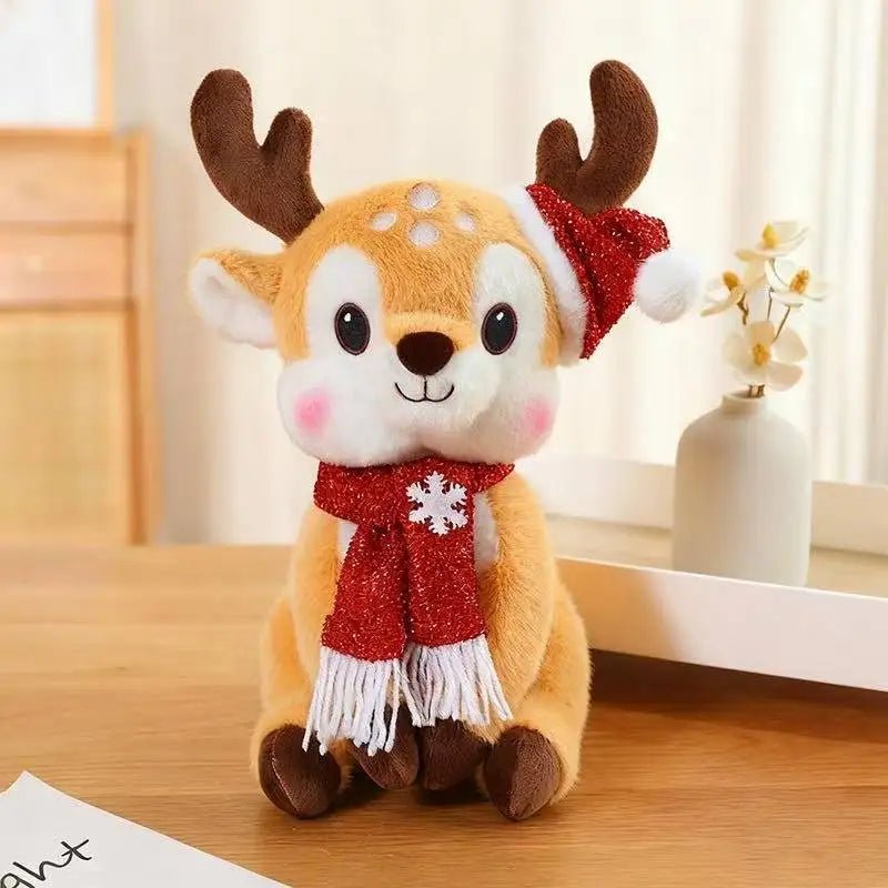 Charmante poupée de Noël en peluche au design de dessin animé - Fioriscas