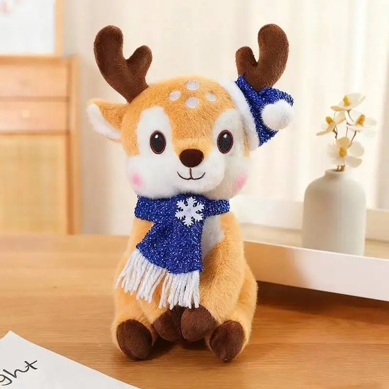Charmante poupée de Noël en peluche au design de dessin animé - Fioriscas