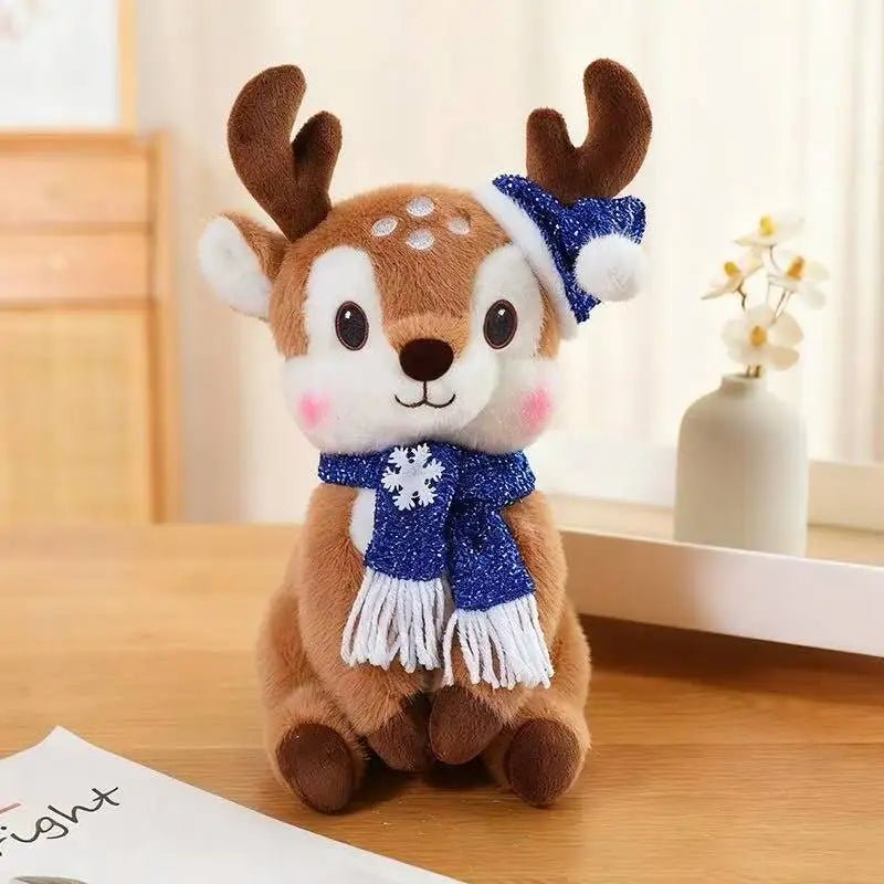 Charmante poupée de Noël en peluche au design de dessin animé - Fioriscas