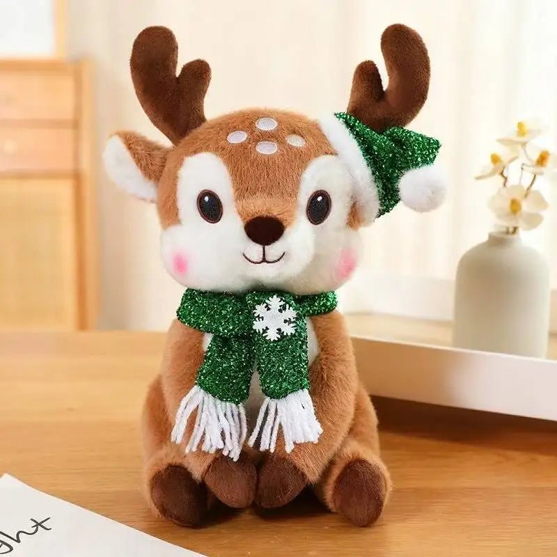 Charmante poupée de Noël en peluche au design de dessin animé - Fioriscas