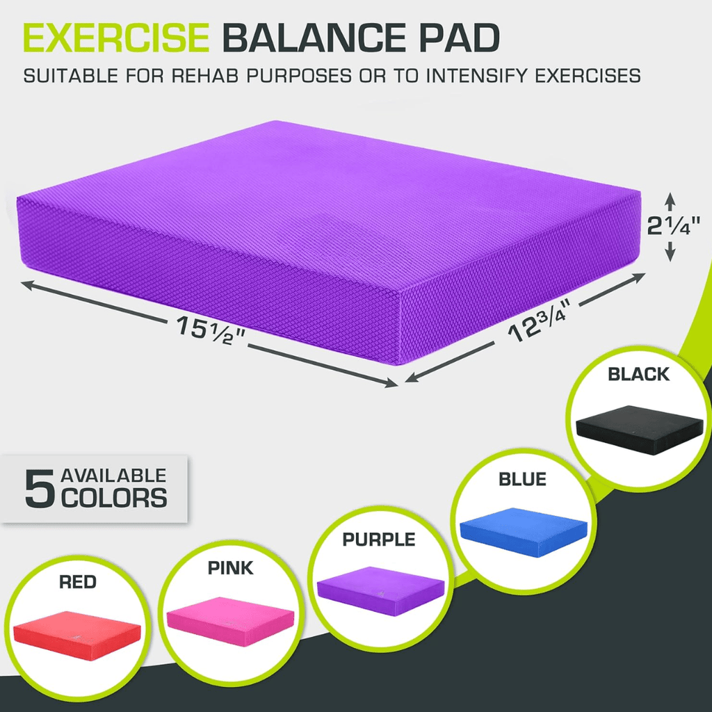 Anti-slip foam mat for yoga & stability training - Fioriscas