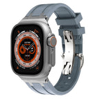 Novara Silicone Apple Watch Band With Titanium Adapter & Butterfly Clasp