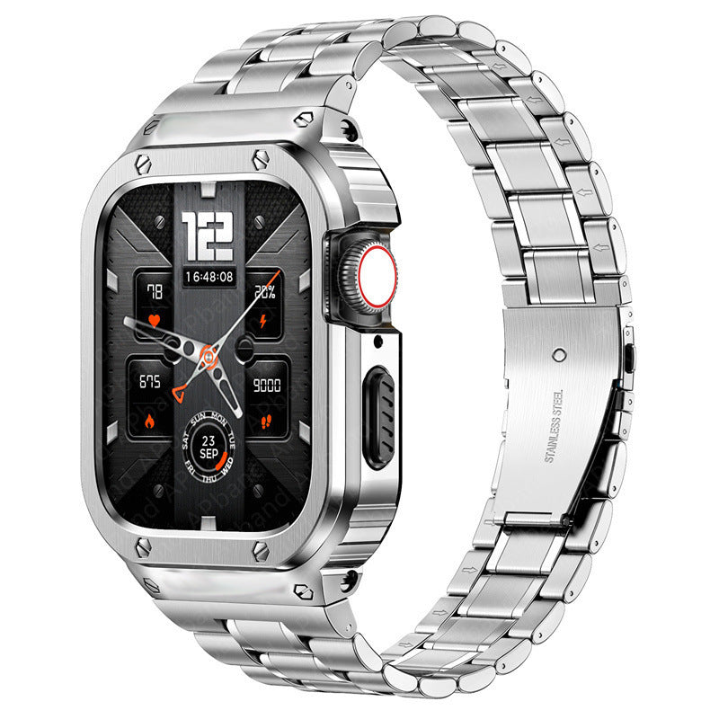 Avelon rustfrit stål urkasse og remsæt til Apple Watch