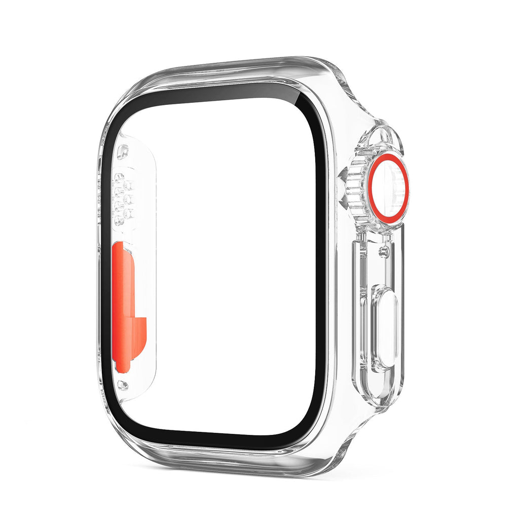 Apple Watch Bumper Case, Tempered Glass Screen Shield, Ultra-Style Look