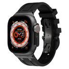 Novara Silicone Apple Watch Band With Titanium Adapter & Butterfly Clasp