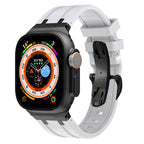 Novara Silicone Apple Watch Band With Titanium Adapter & Butterfly Clasp