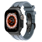 Novara Silicone Apple Watch Band With Titanium Adapter & Butterfly Clasp
