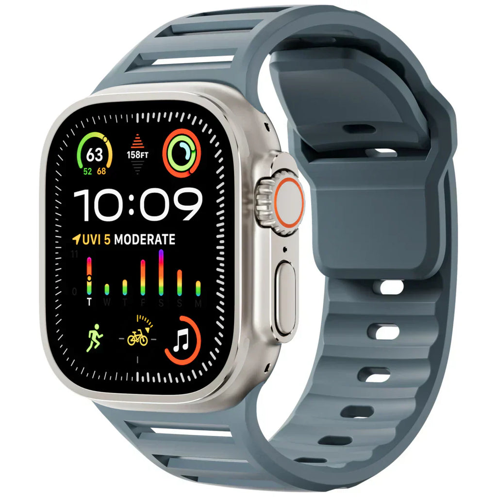 Apple Watch Silicone Band, VertoBand Breathable Sport Strap With Buckle