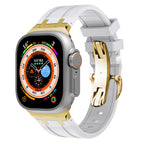 Novara Silicone Apple Watch Band With Titanium Adapter & Butterfly Clasp