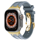 Novara Silicone Apple Watch Band With Titanium Adapter & Butterfly Clasp