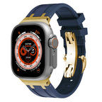Novara Silicone Apple Watch Band With Titanium Adapter & Butterfly Clasp