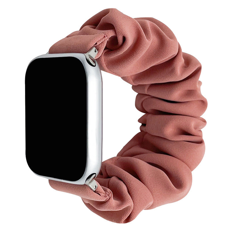 Zachte Slip-On Scrunchie Band voor Apple Watch, Comfort voor de Hele Dag