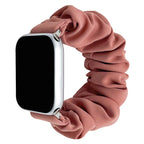 Zachte Slip-On Scrunchie Band voor Apple Watch, Comfort voor de Hele Dag