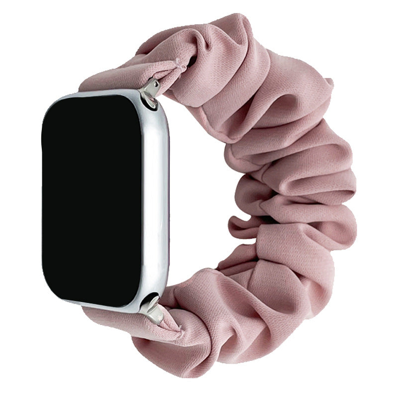 Zachte Slip-On Scrunchie Band voor Apple Watch, Comfort voor de Hele Dag