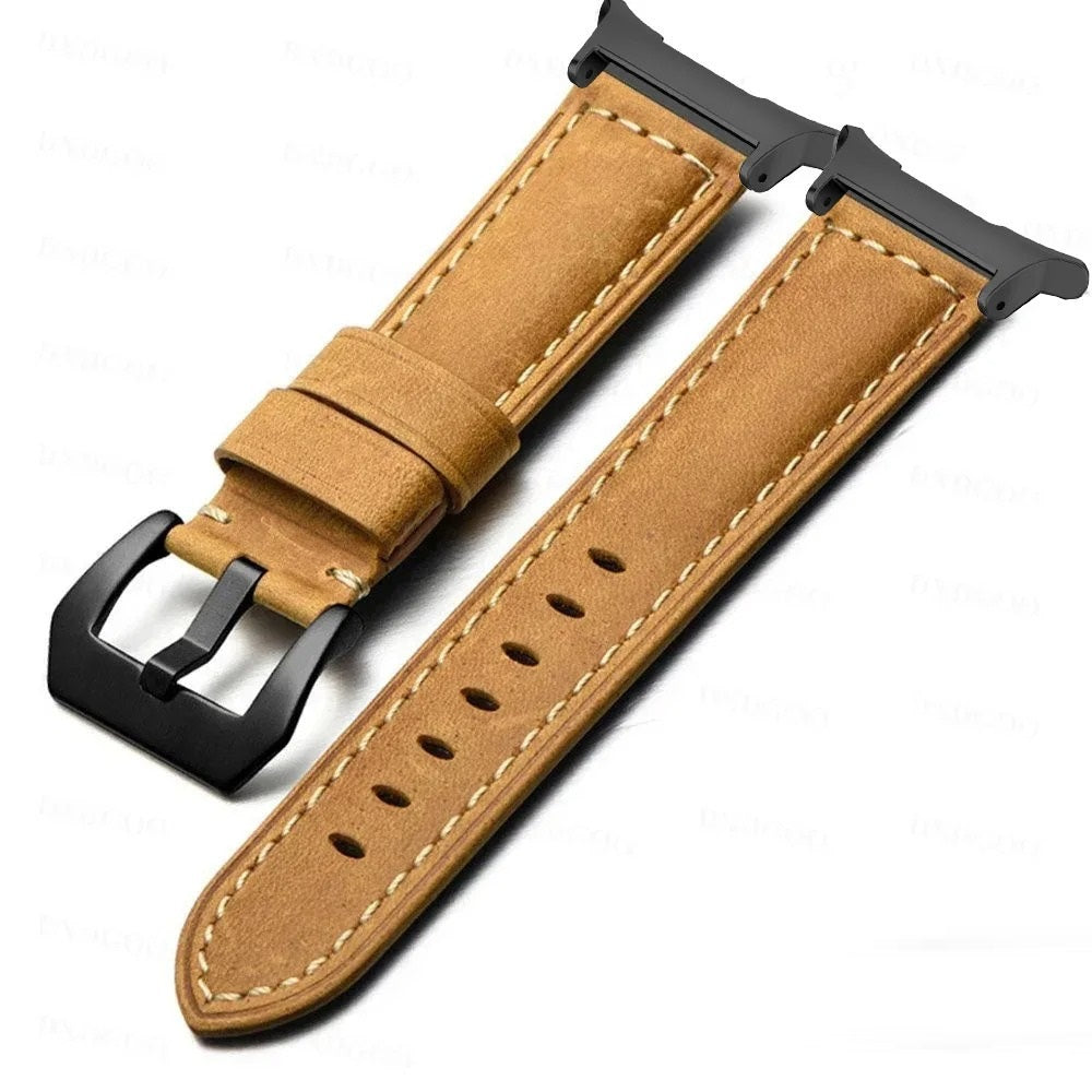 Samsung Galaxy Watch Ultra 47mm-band, Rowen frostat vintage-läder