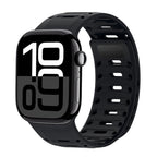 Sportarmband i silikon för Apple Watch, justerbart magnetlås
