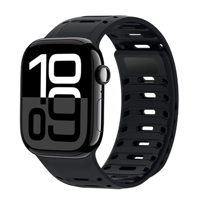 Sportarmband i silikon för Apple Watch, justerbart magnetlås